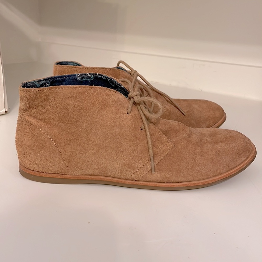 Lucky Brand Moccasin Style Brown Boho Booties, Size 6.5